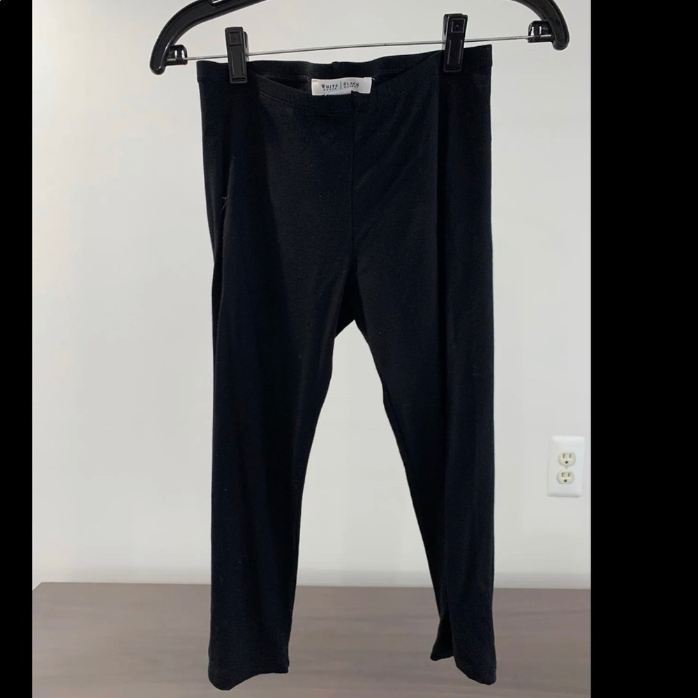 White House/Black Market black, crop leggings.